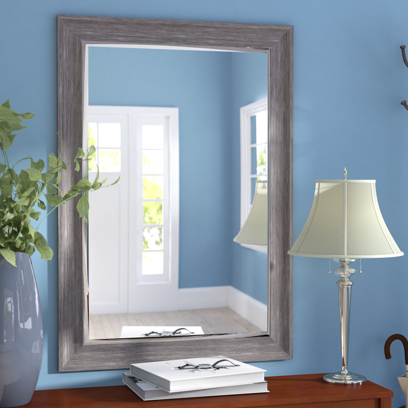 Three Posts™ Modesto Transitional Driftwood Wall Mirror & Reviews Wayfair